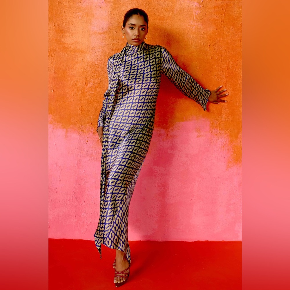 Long Sleeve Silk Dress from Sani